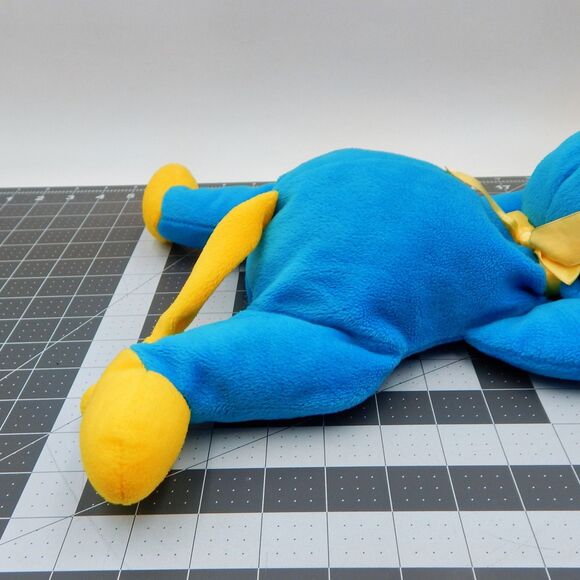 Ty Pillow Pals Swinger the Monkey Blue & Yellow Plush Stuffed Toy 1998 13 Inch - Picture 4 of 10